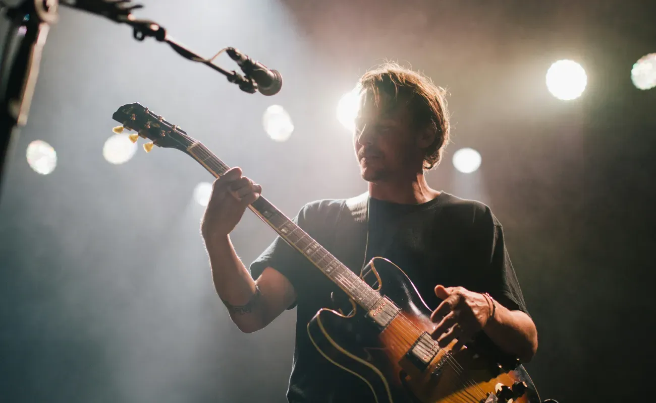 Guitarists at a Party Central event
