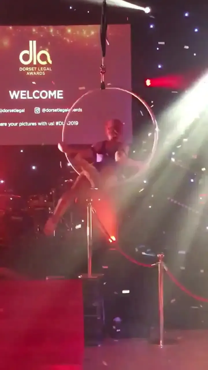 Circus aerial hoop act