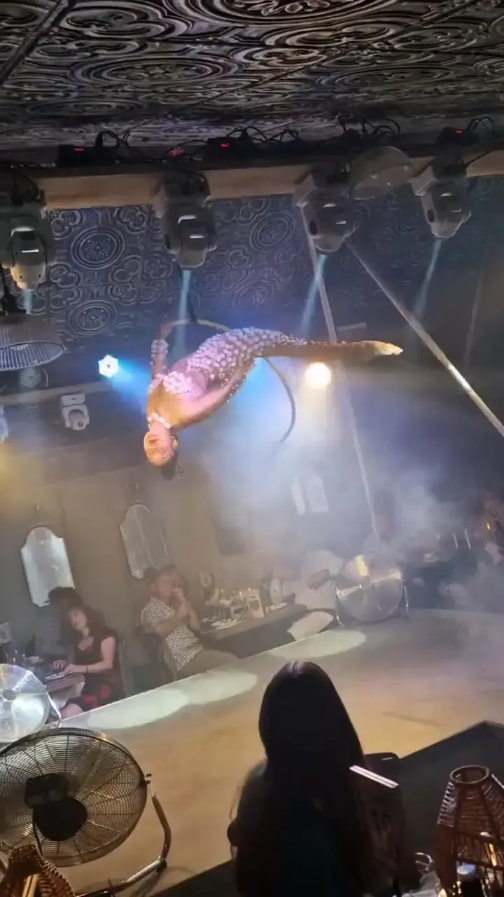 Aerial pearl hoop