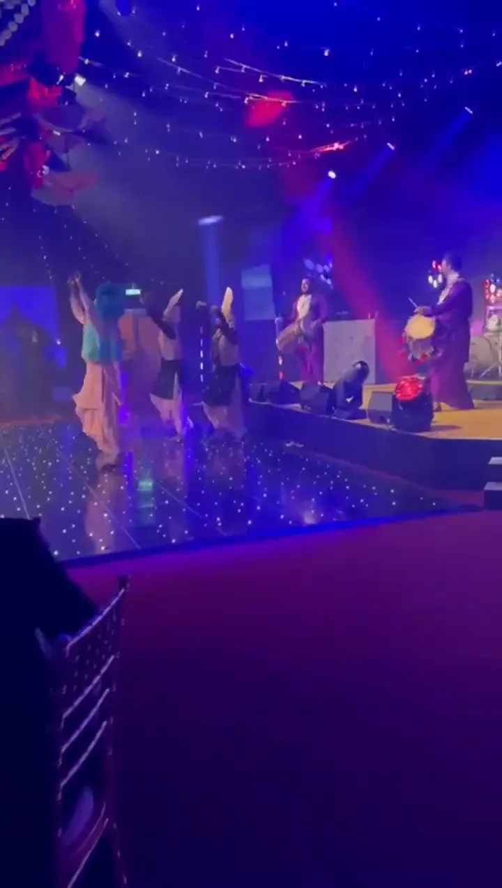 Bhangra show under the lights
