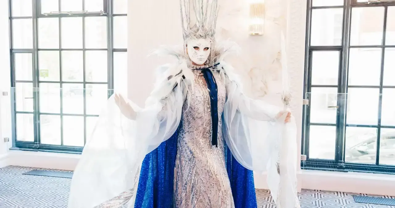 Masked snow queens, real events