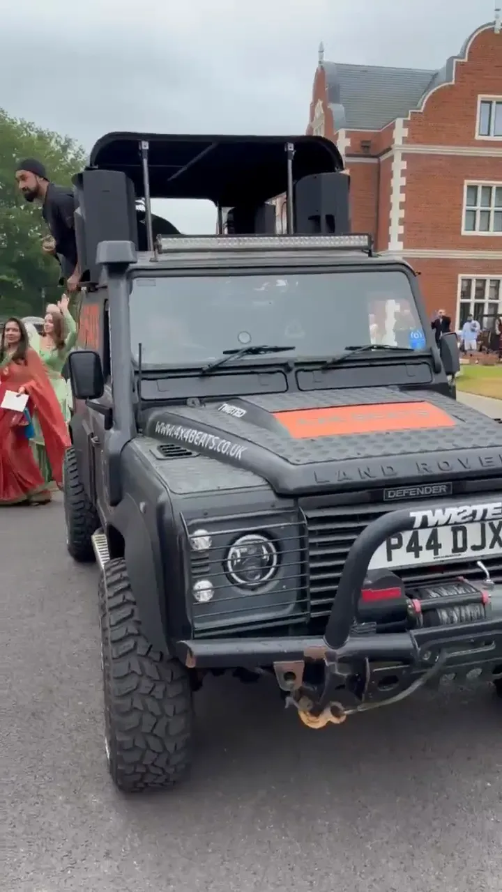 Baraat behind the DJ truck, real events