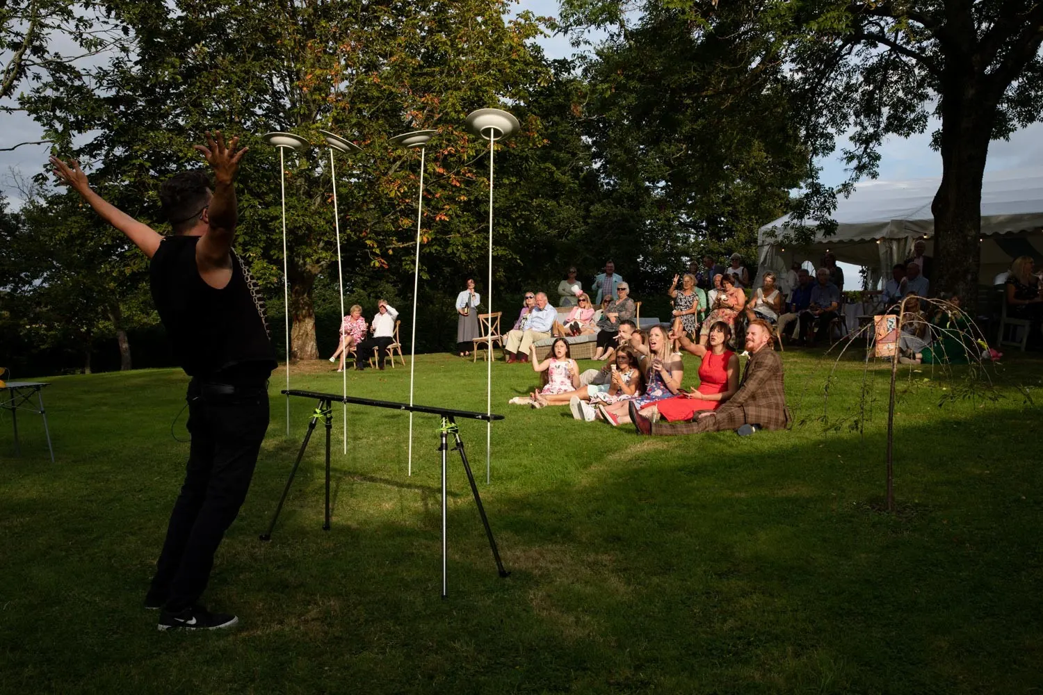 Jugglers at a Party Central event near Congleton